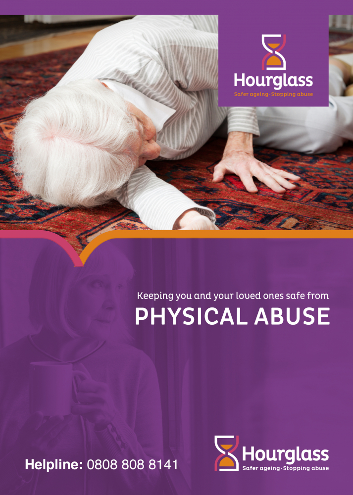 hourglass safer ageing stopping abuse physical abuse brochure