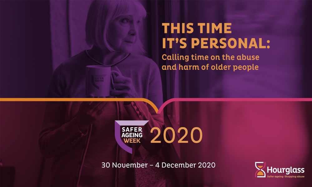 Hourglass Safer Ageing Week Graphic