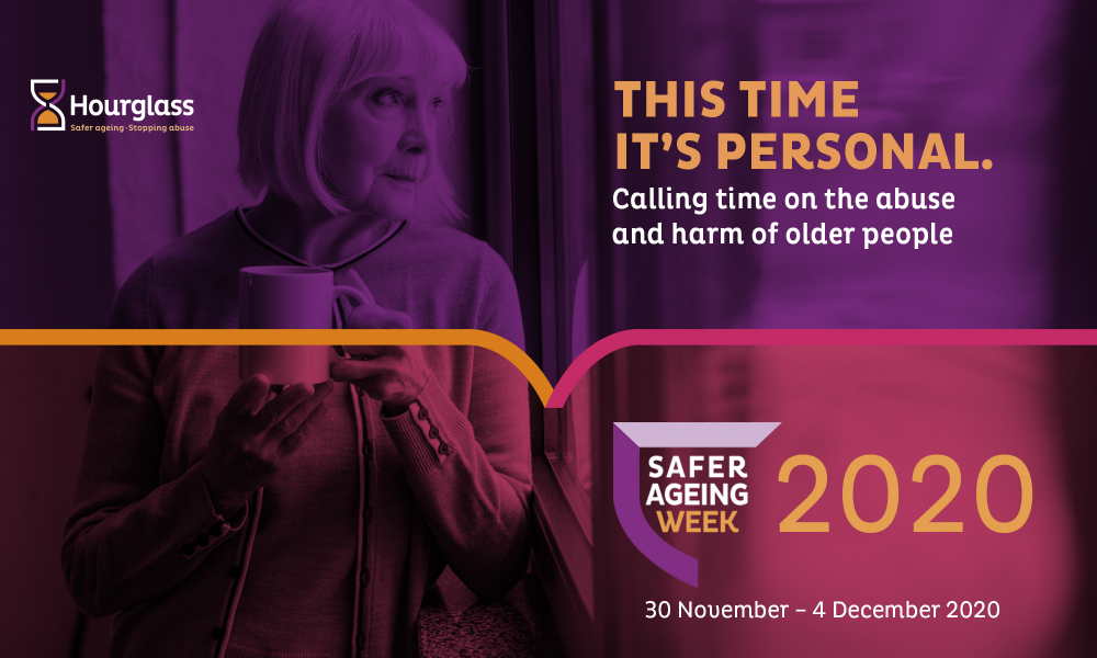 Safer Ageing Week hourglass banner